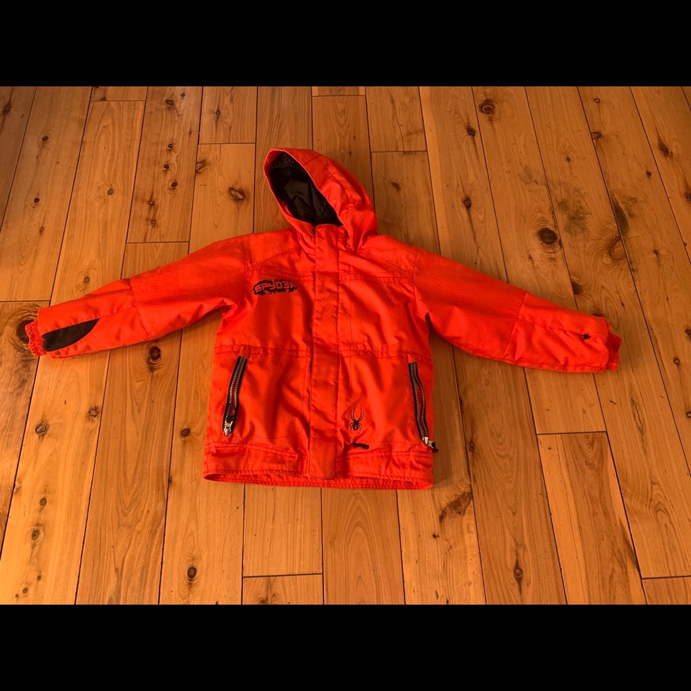 Boys Spyder Ski Jacket Orange Size 6